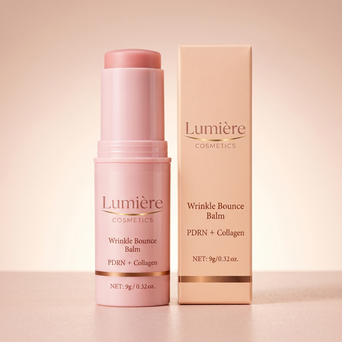 Lumière Wrinkle Bounce Balm - stick y caja, PDRN + Colágeno, 9g